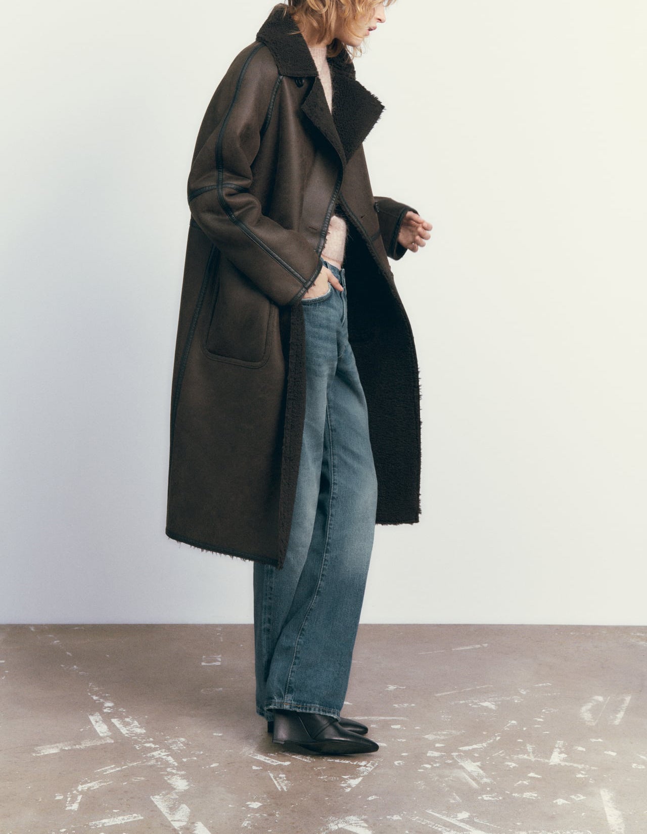 Winter Jacket with Belt Fashion Double Breasted Lapel Windbreaker Women'S Long Trench Coat Mid-Length Overcoat Clothing