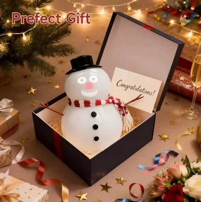 Talking Animated Blink Snowman with Light up Eyes and Playful Voice for Holiday Home Table Centerpiece Gift Christmas Decorations